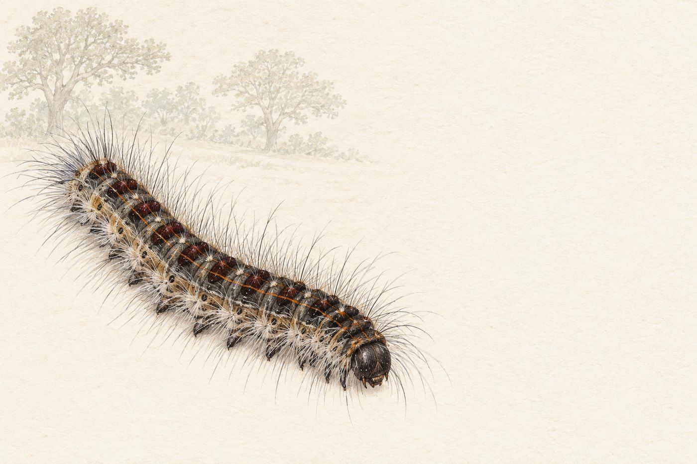 Chenille processionnaire du chêne
