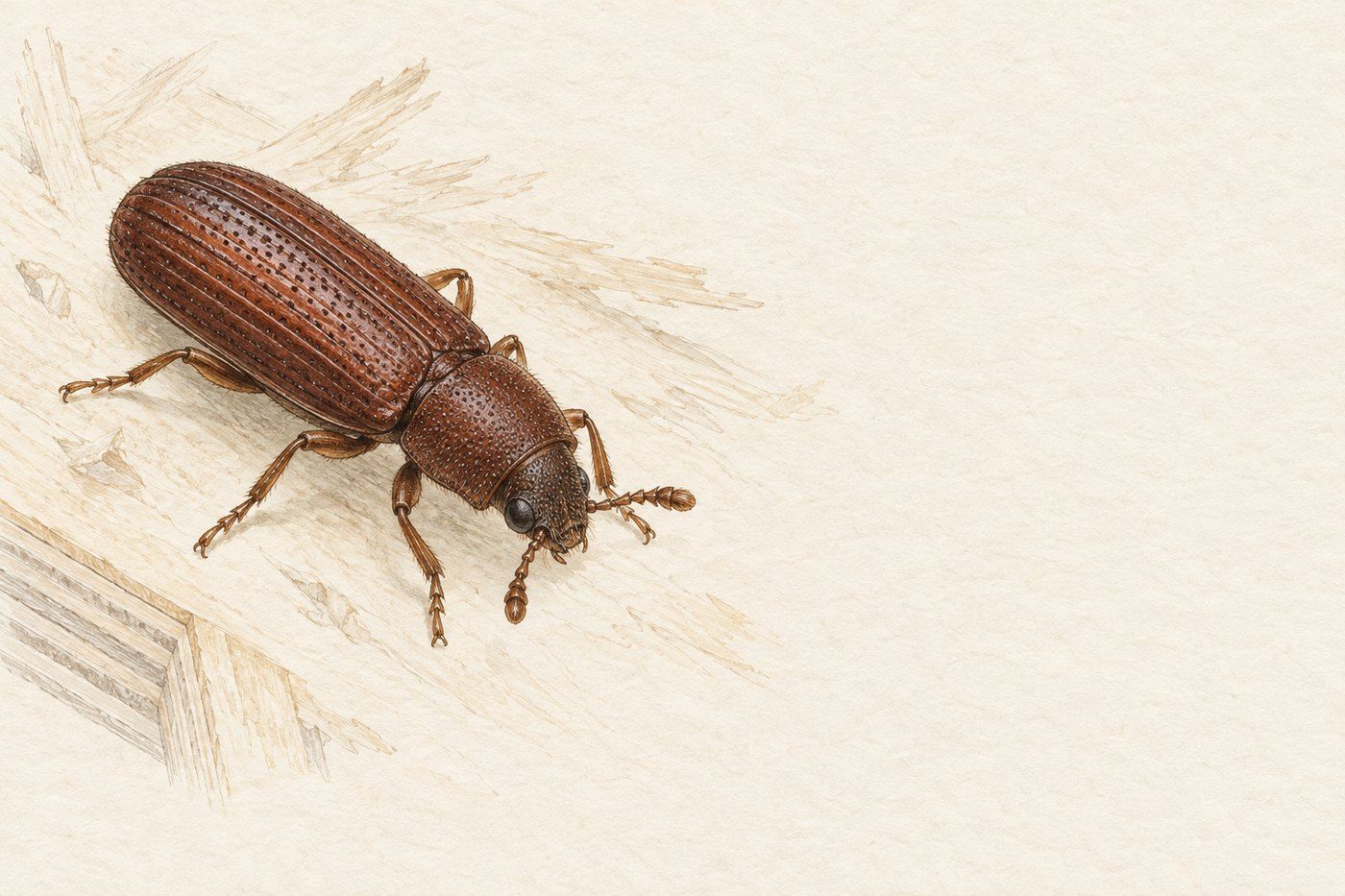Lyctus brun